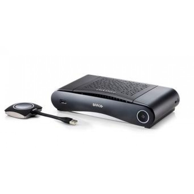 Беспроводная система презентаций для небольших переговорных комнат. Состав: блок Base Unit и 1 кнопка ClickShare Button BARCO CS-100-CLICKSHARE